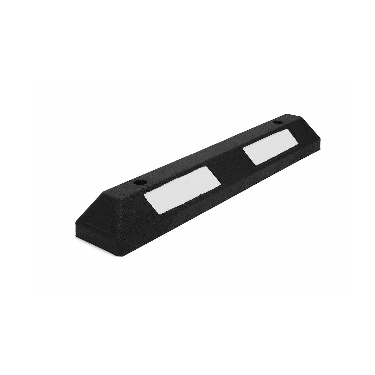 Parkeerstop, rubber, zwart - wit, 87 cm lengte