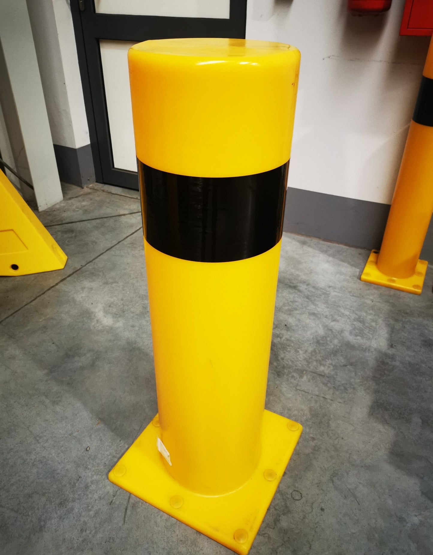 Flexibele beschermpaal PVC geel-zwart