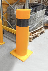 Flexibele beschermpaal PVC geel-zwart