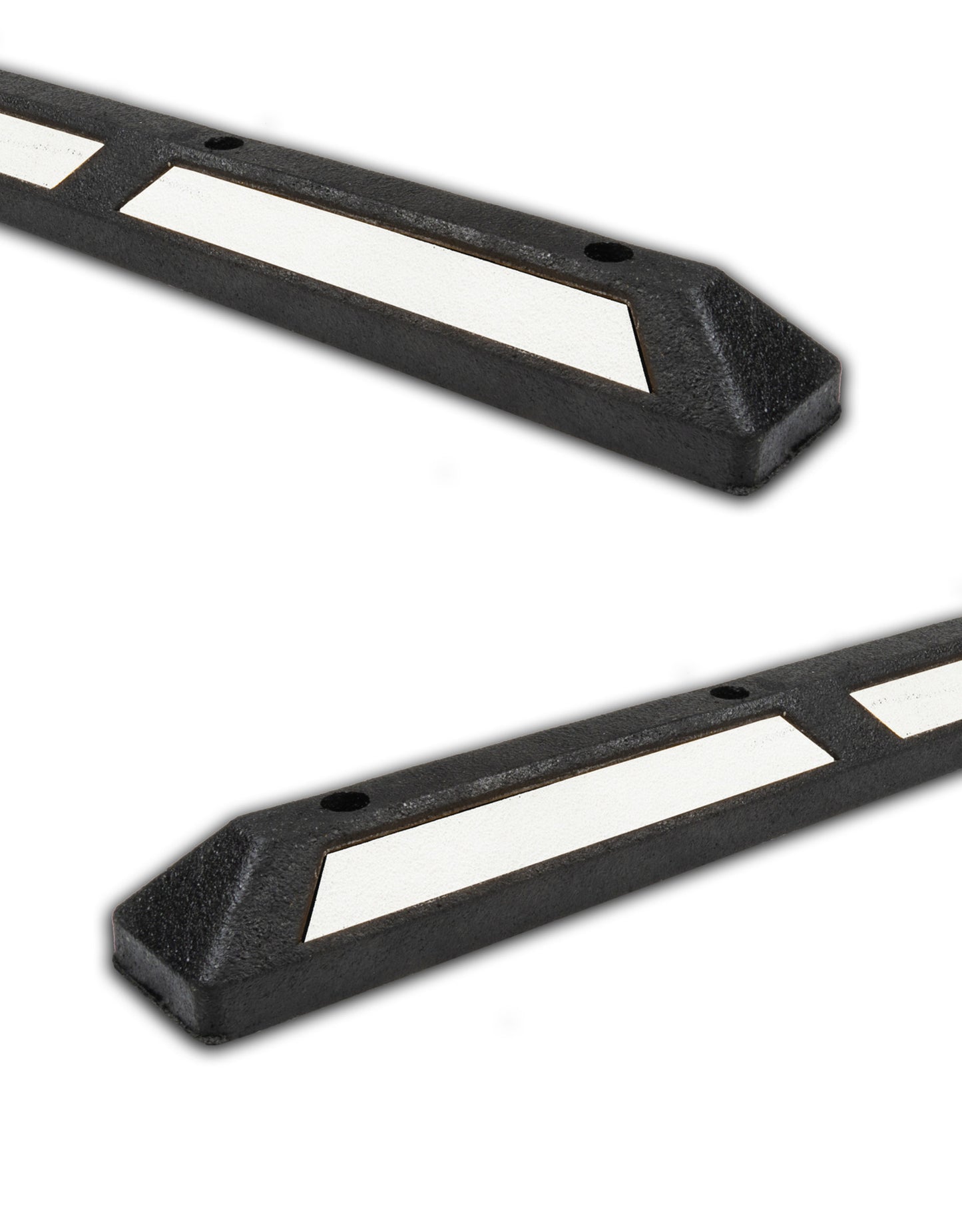 Varkensrug rubber, zwart - wit, lengte 176 cm